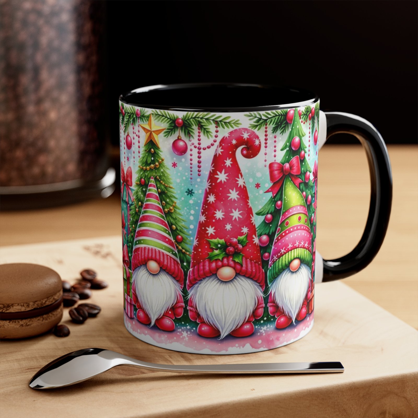 Nordic Christmas Gnomes Holiday Coffee Mug - Image 9