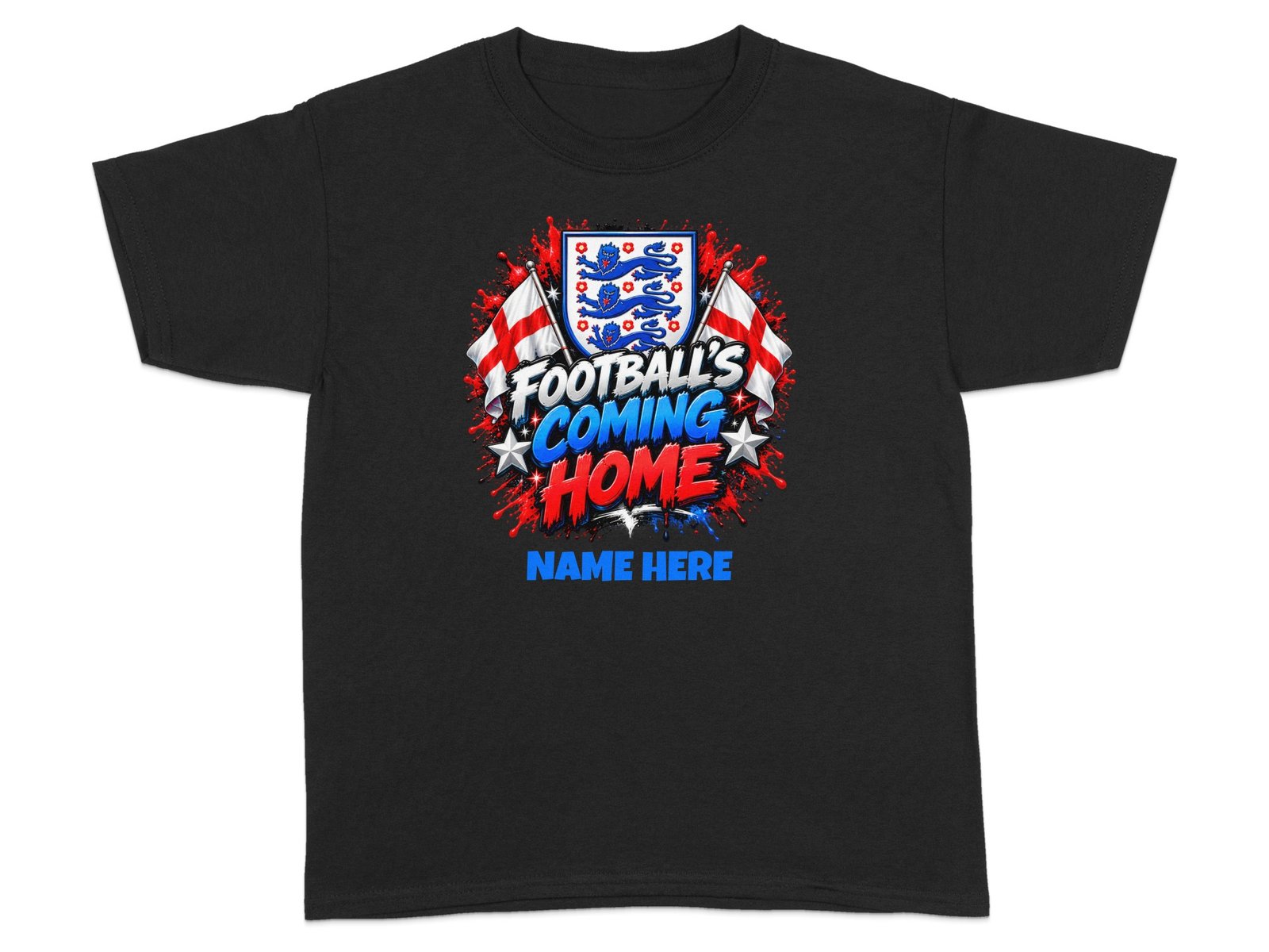 Custom England Football Coming Home T-Shirt - Image 2