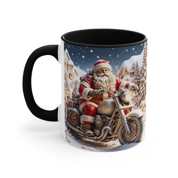 Biker Santa Holiday Coffee Mug
