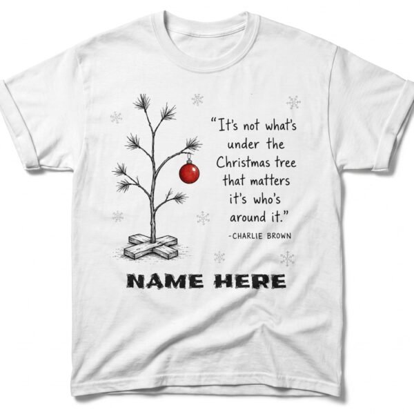 Charlie Brown Christmas Tree Quote T-Shirt
