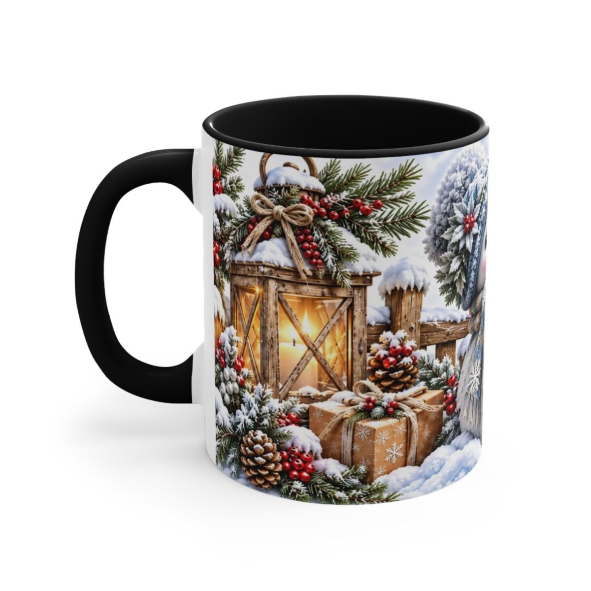 Cozy Winter Wonderland Snowman Coffee Mug