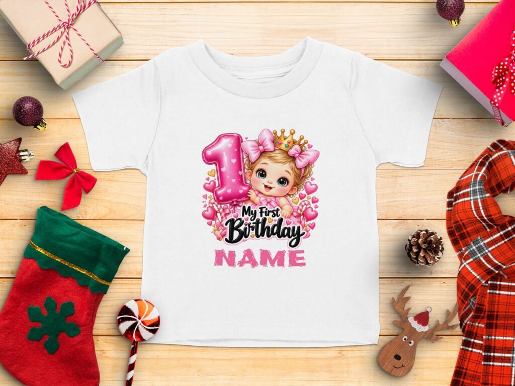 My First Birthday Princess Tee