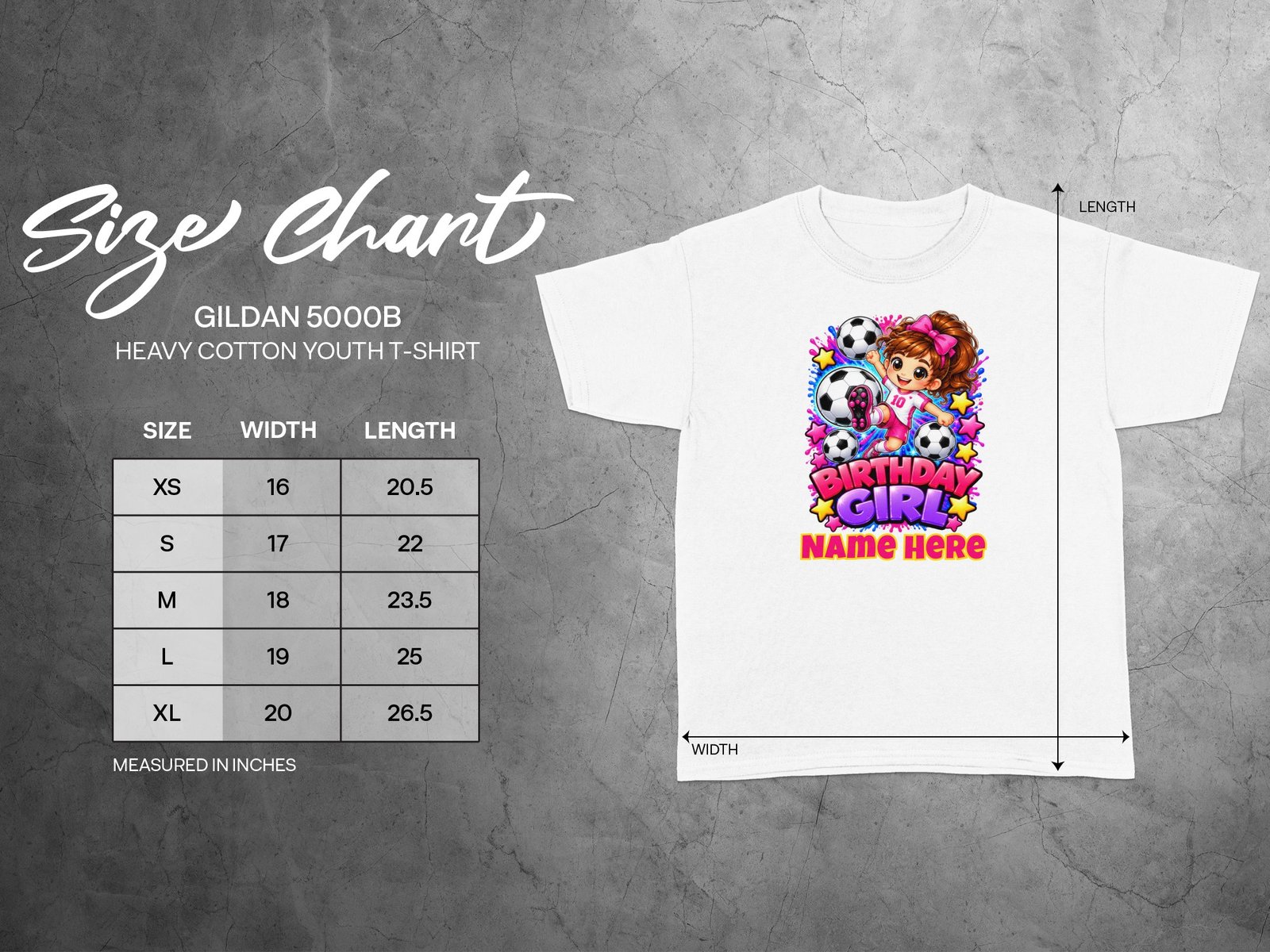 Personalized Soccer Birthday Girl T-Shirt - Image 5
