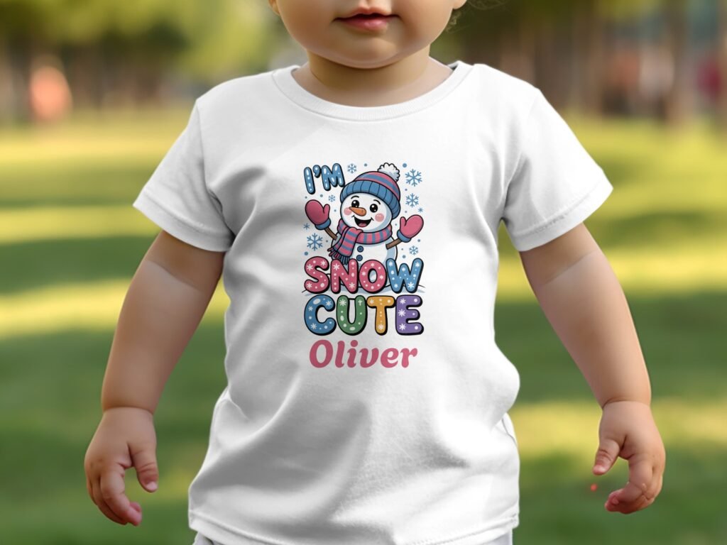 I'm Snow Cute Custom Winter Snowman T-Shirt