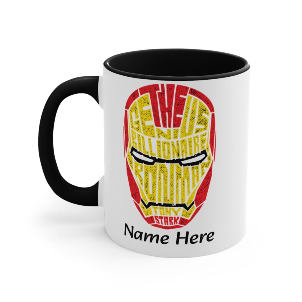 Personalized Superhero Typography Coffee Mug