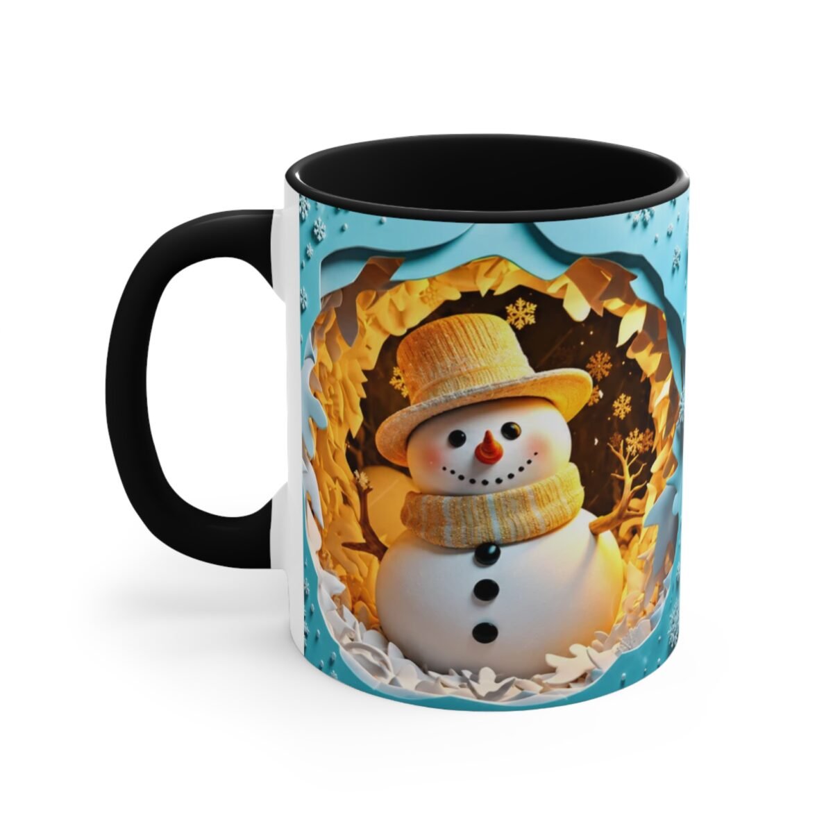 Cozy Winter Wonderland Snowman Mug