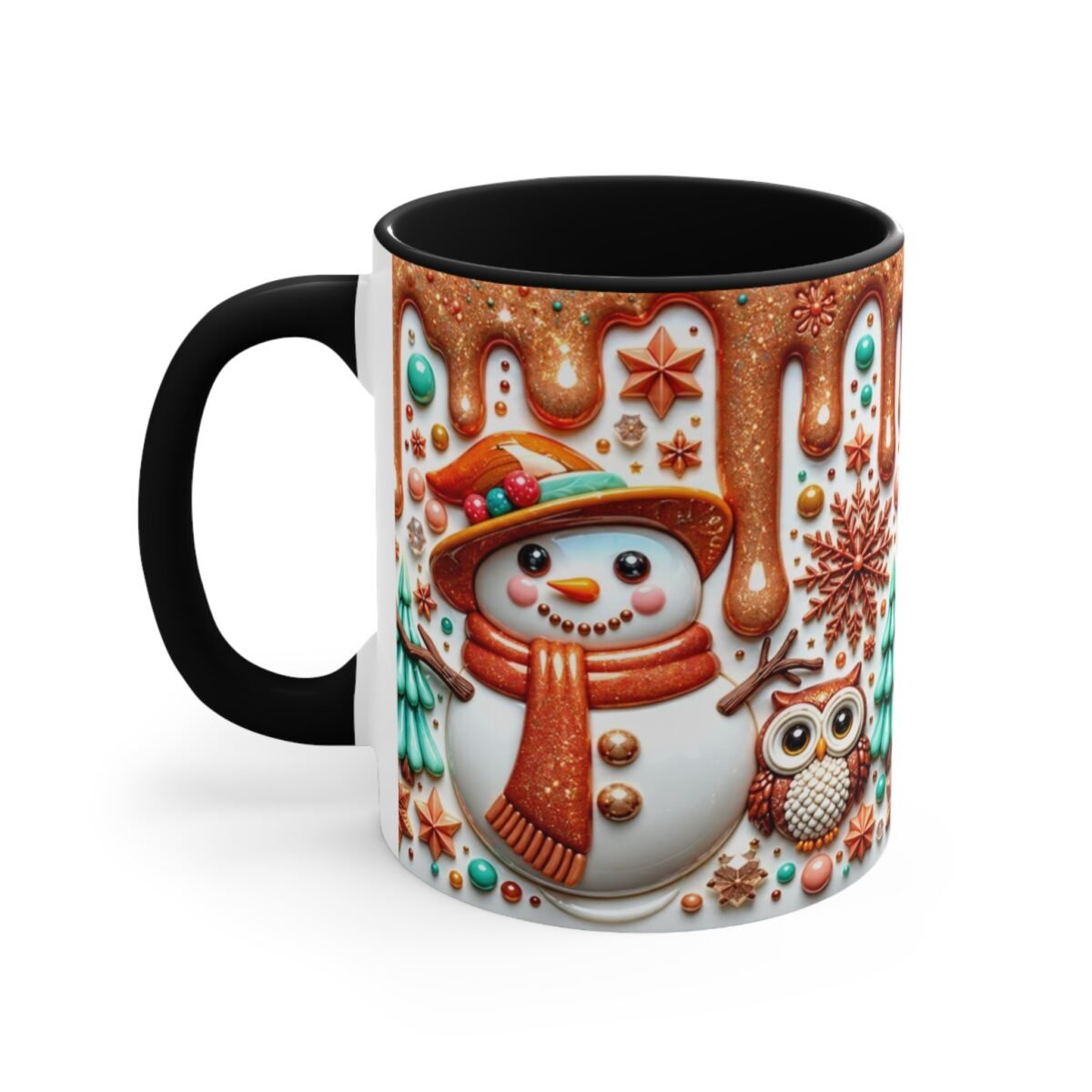 Gingerbread Snowman Festive Holiday Mug