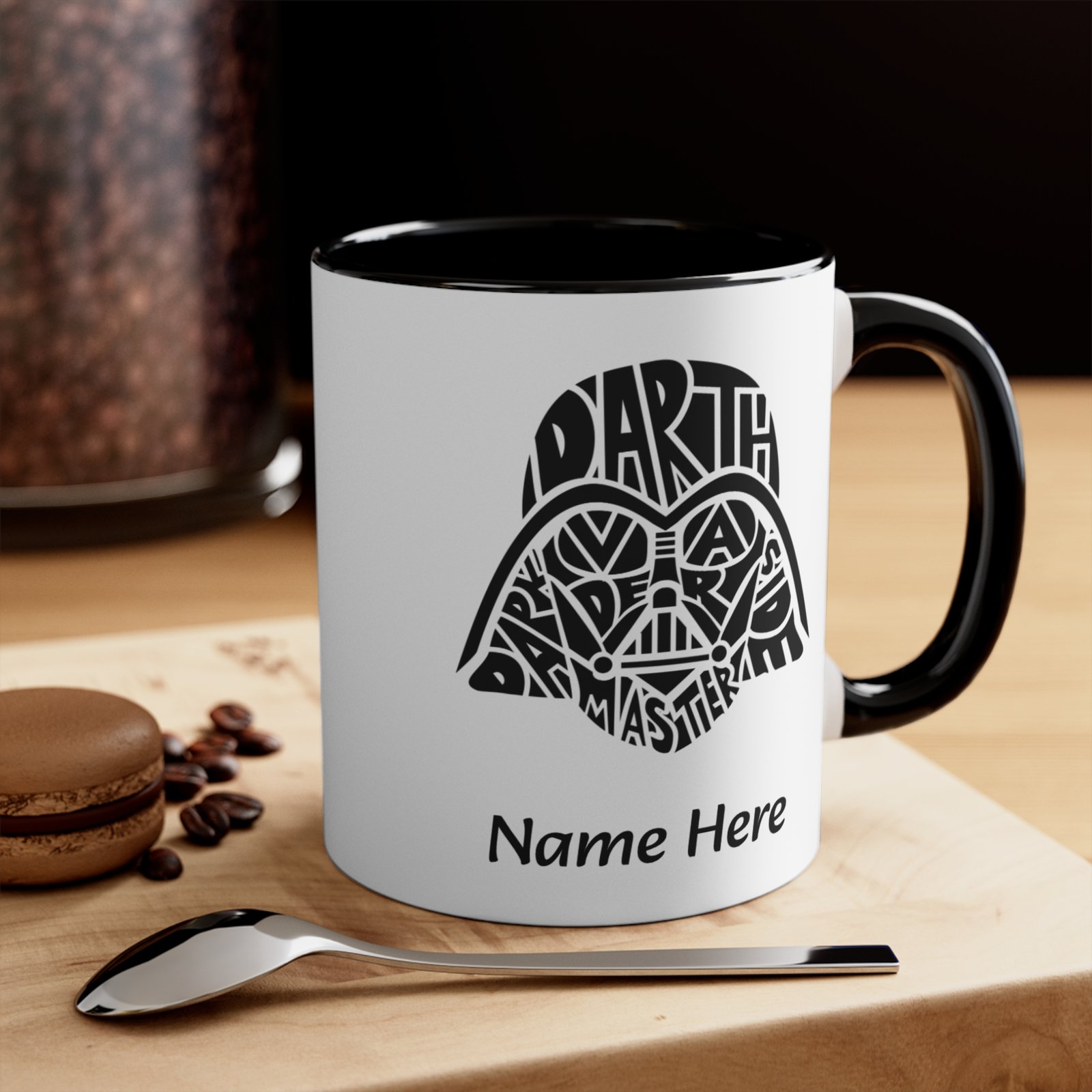 Custom Darth Vader Typography Coffee Mug - Image 13